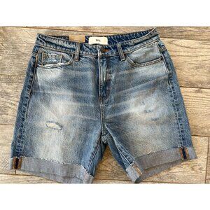 BKE Buckle Denim Shorts 27 Parker High Rise ABK696 Distressed NWT Cuffed Western